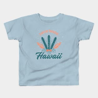 Surfers Paradise Hawaii Surfboard Surfer Surfing Kids T-Shirt